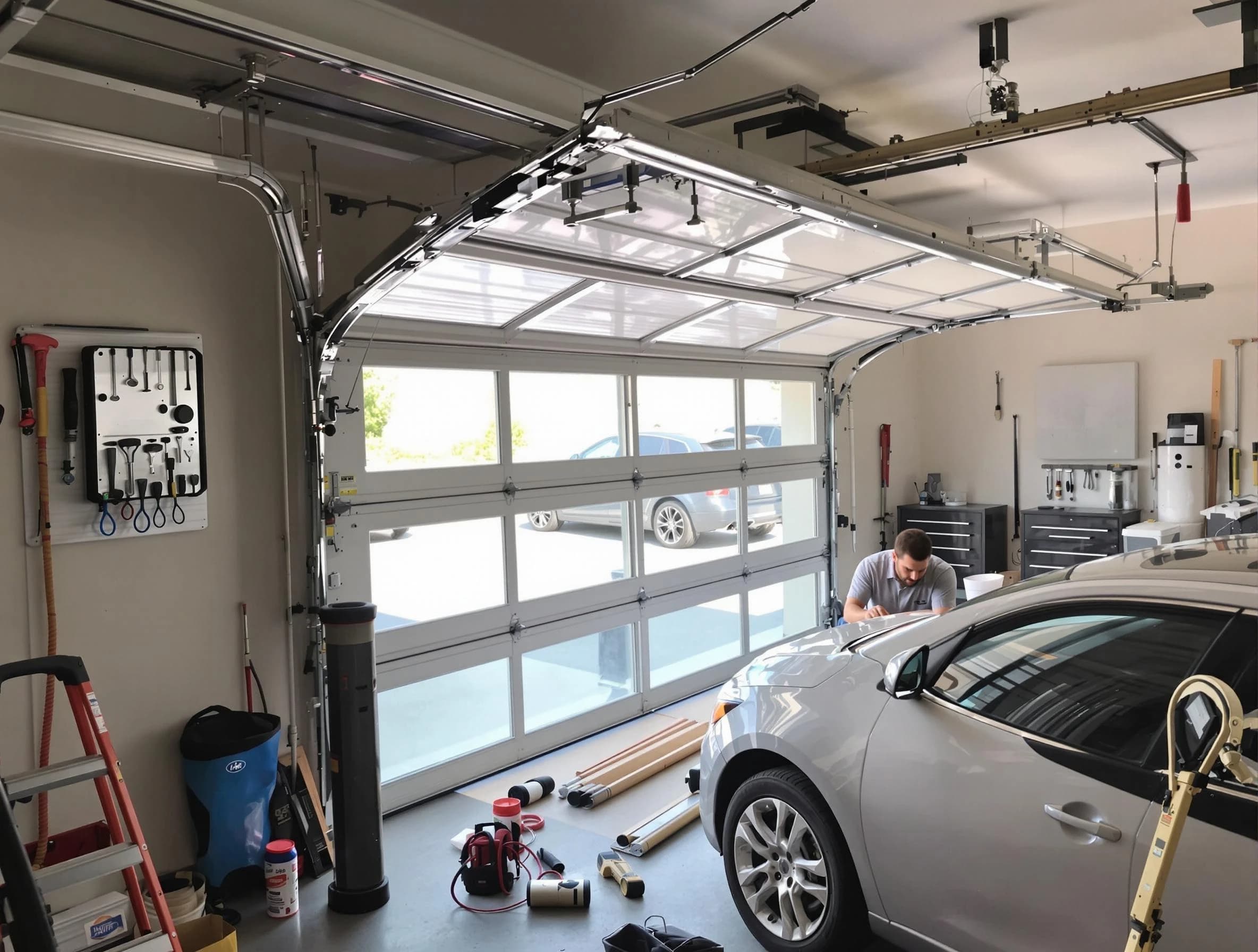 Garage door noise reduction service by Tuscaloosa Garage Door Repair in Tuscaloosa