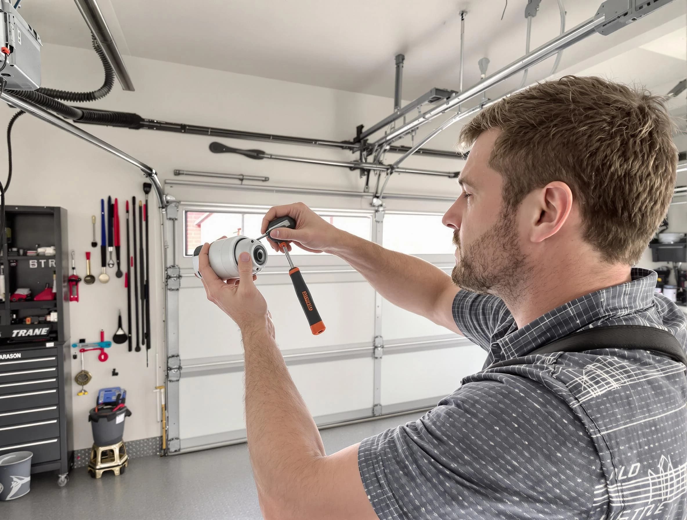 Garage door opener repair service by Tuscaloosa Garage Door Repair in Tuscaloosa