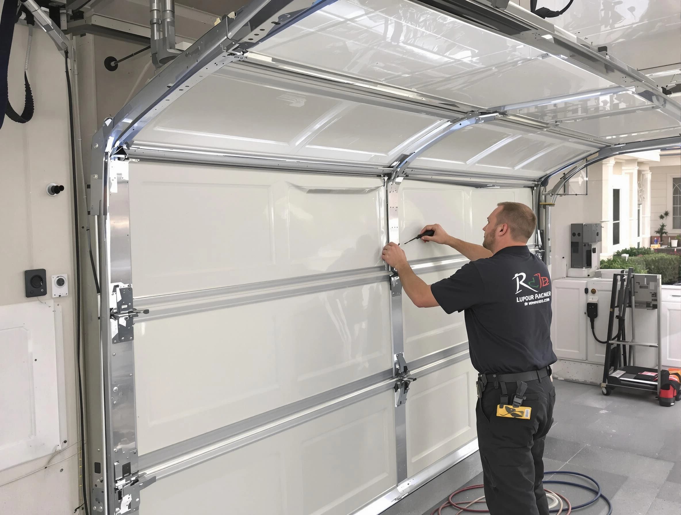 Tuscaloosa Garage Door Repair professional performing panel repair in Tuscaloosa