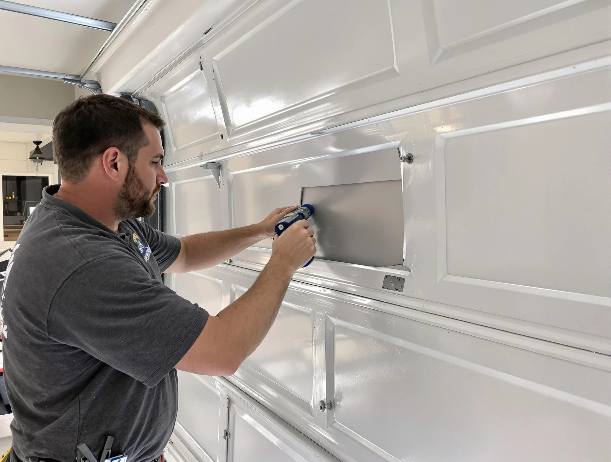Garage door panel repair by Tuscaloosa Garage Door Repair in Tuscaloosa