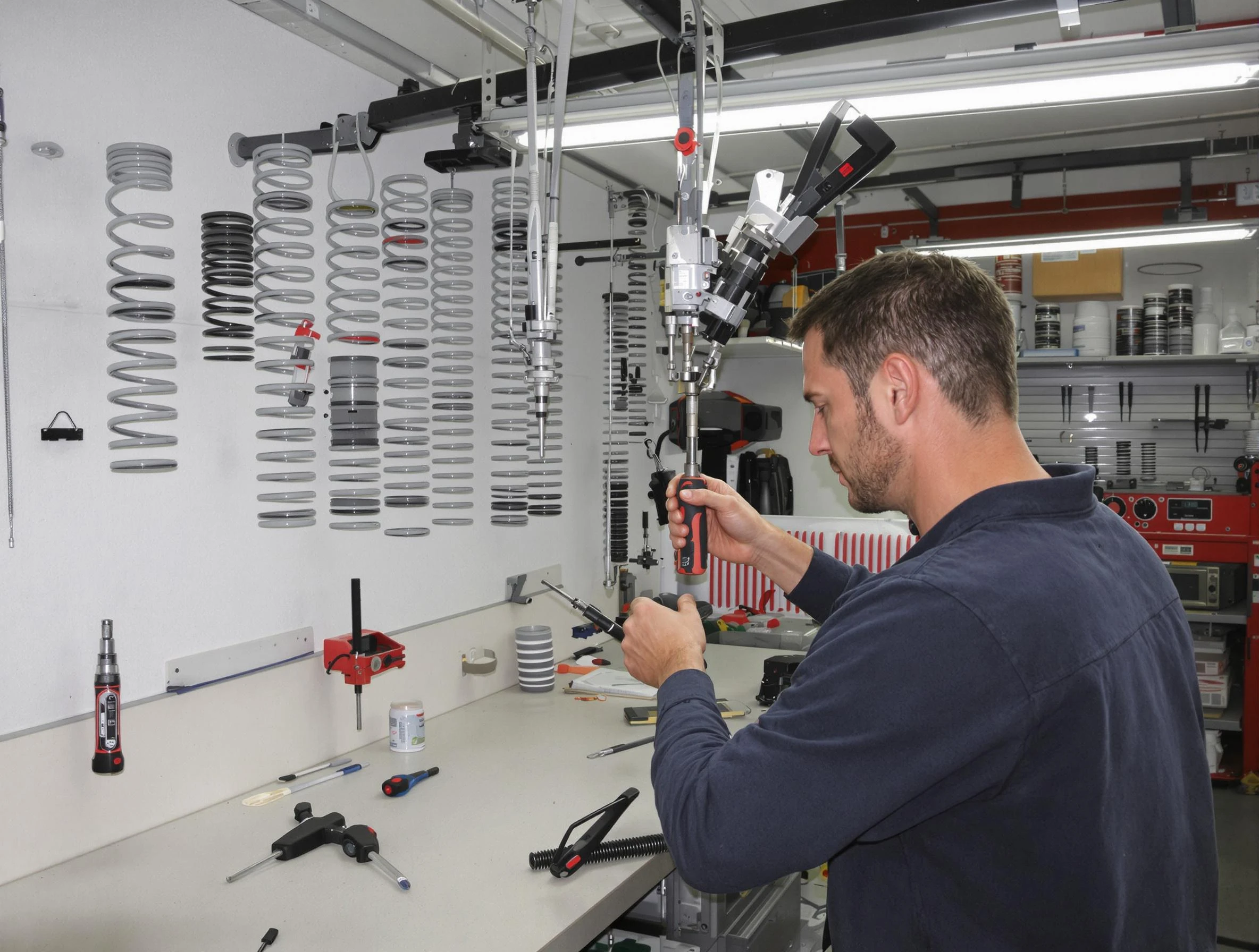 Tuscaloosa Garage Door Repair safety certified technician performing precision spring replacement in Tuscaloosa